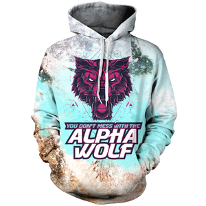Alpha Wolf - V1 Unisex Pullover Hoodie M