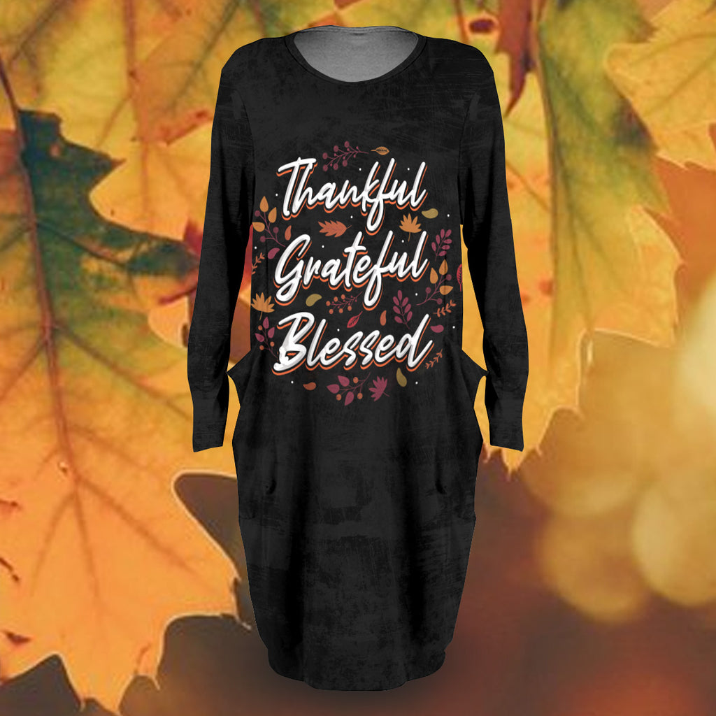 Thankful Grateful Blessed Dress