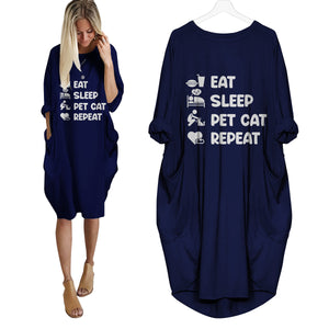 Eat Sleep Pet Cats Repeat Dress