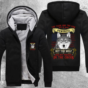 Wolf Does Not Perform In The Circus Fleece Jacket Black / S