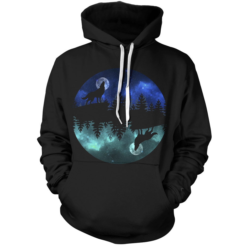 Bark Into The Moon Unisex Pullover Hoodie M