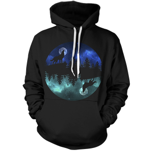 Bark Into The Moon Unisex Pullover Hoodie M