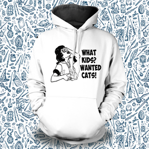 What Kids Cats Unisex Pullover Hoodie S