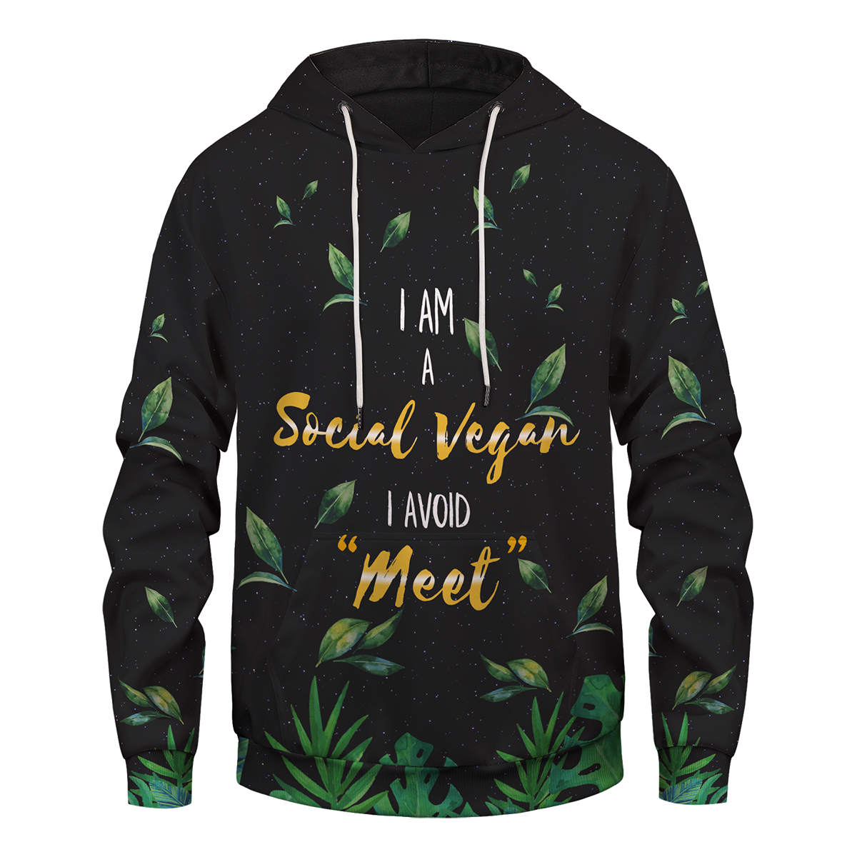 Social Vegan Unisex Pullover Hoodie