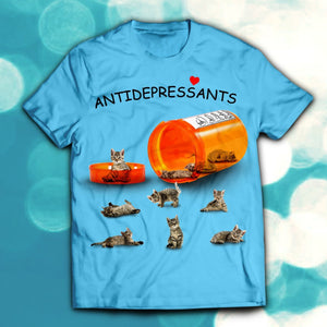 Antidepressant Cats Unisex T-Shirt S
