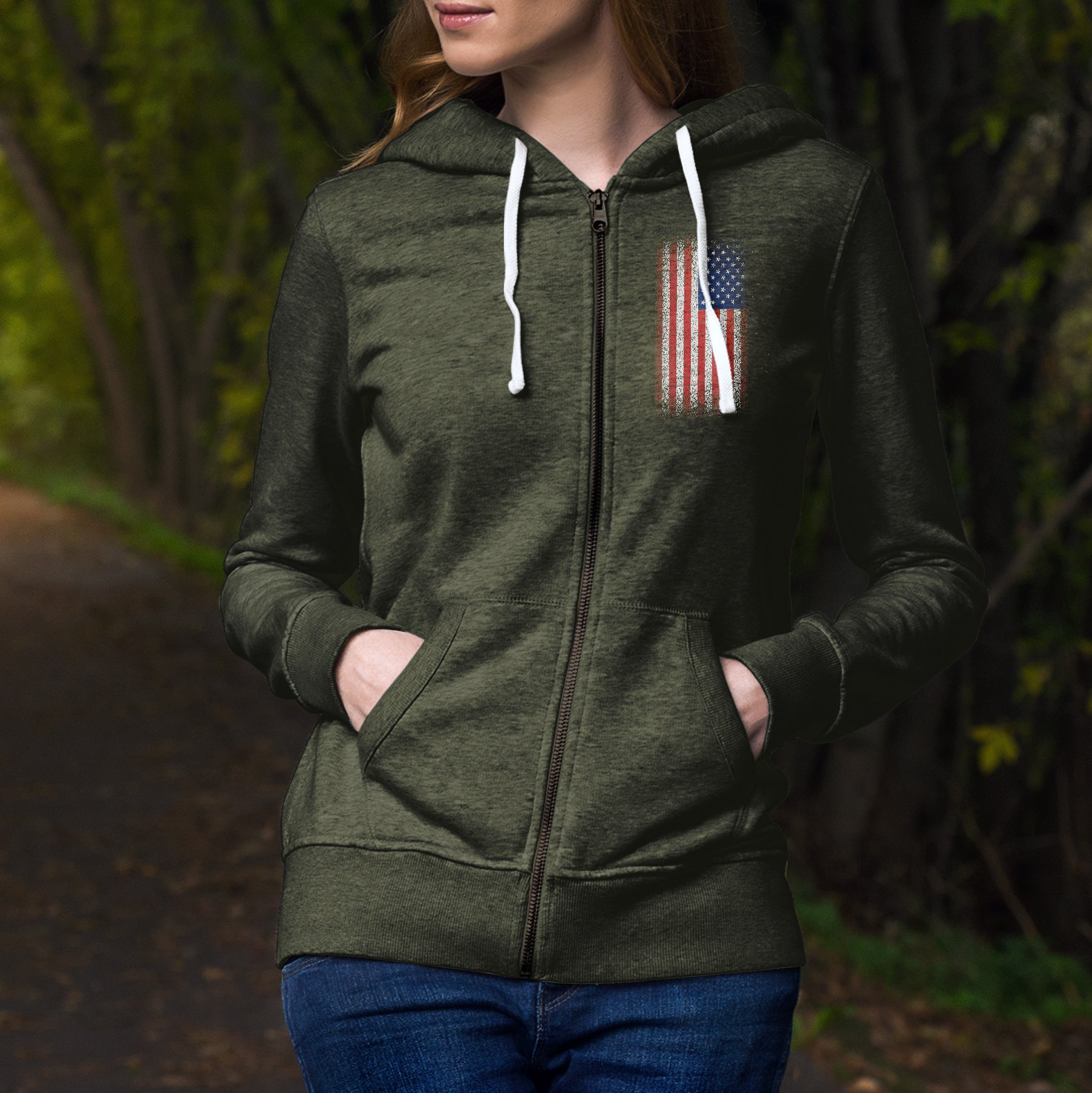 Home Of The Free Unisex Zipped Hoodie