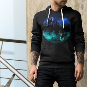Bark Into The Moon Unisex Pullover Hoodie